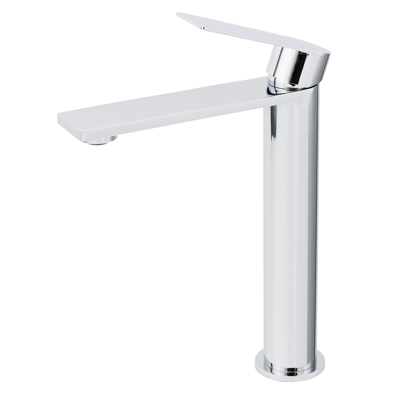 WELS Polished Chrome Tall Basin Mixer Vanity Sink Faucet Spout Laundry Flat Tap - Furniture > Bathroom > Shower Heads & Screens - Rivercity House & Home Co. (ABN 18 642 972 209) - Affordable Modern Furniture Australia