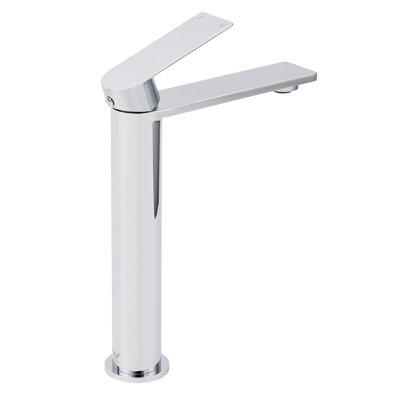 WELS Polished Chrome Tall Basin Mixer Vanity Sink Faucet Spout Laundry Flat Tap - Furniture > Bathroom > Shower Heads & Screens - Rivercity House & Home Co. (ABN 18 642 972 209) - Affordable Modern Furniture Australia