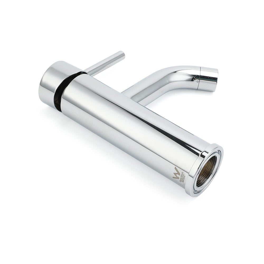 WELS Round Curve Kitchen Laundry Short Basin Mixer Vanity Sink Faucet Tap Chrome - Furniture > Bathroom > Shower Heads & Screens - Rivercity House & Home Co. (ABN 18 642 972 209) - Affordable Modern Furniture Australia