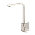 Square Laundry Kitchen Sink Mixer Tap 360º Swivel with Brushed Nickel Finish