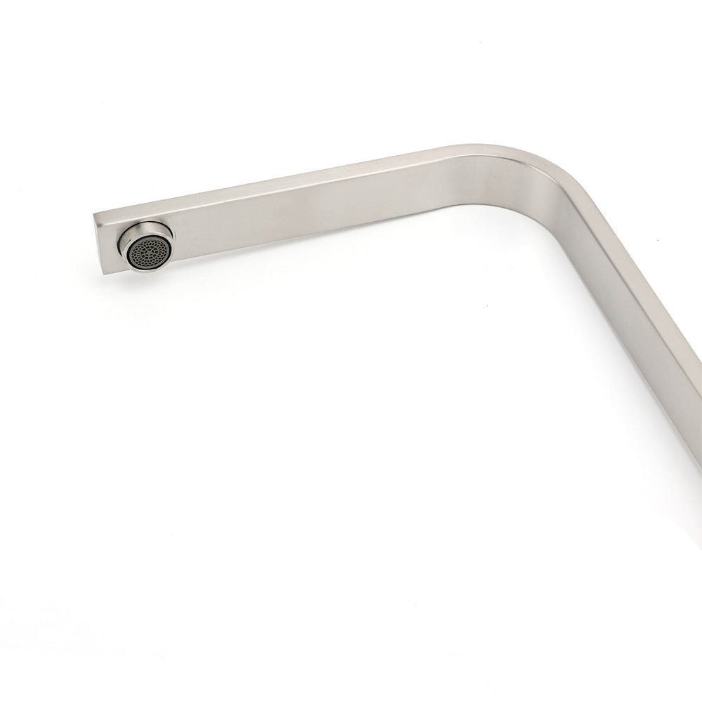 WELS Square Kitchen Sink Laundry Mixer 360º Swivel Faucet Tap Set Brushed Nickel - Furniture > Bathroom > Shower Heads & Screens - Rivercity House & Home Co. (ABN 18 642 972 209) - Affordable Modern Furniture Australia
