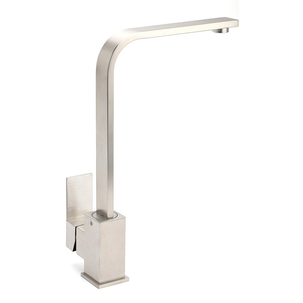 WELS Square Kitchen Sink Laundry Mixer 360º Swivel Faucet Tap Set Brushed Nickel - Furniture > Bathroom > Shower Heads & Screens - Rivercity House & Home Co. (ABN 18 642 972 209) - Affordable Modern Furniture Australia