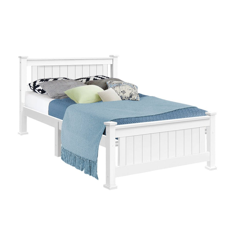 Wendy Wooden King Single Bed Frame White - Rivercity House & Home Co. (ABN 18 642 972 209) - Affordable Modern Furniture Australia