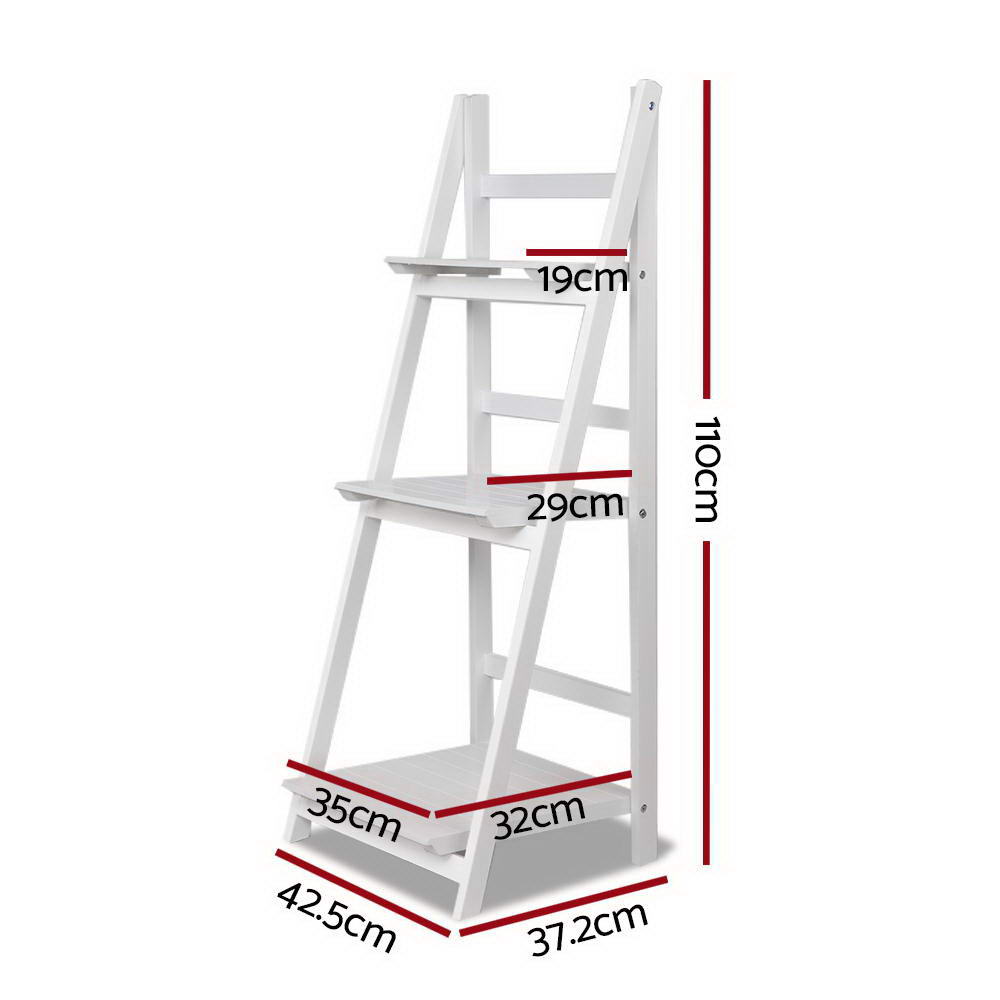 White Ladder Shelf - Furniture - Rivercity House & Home Co. (ABN 18 642 972 209) - Affordable Modern Furniture Australia
