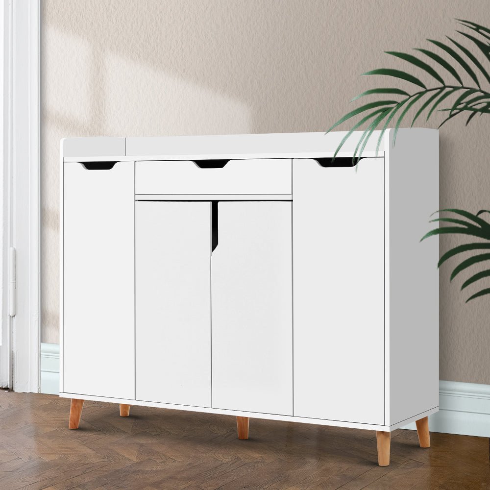White Shoe Organiser Cabinet - Furniture - Rivercity House & Home Co. (ABN 18 642 972 209) - Affordable Modern Furniture Australia