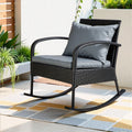Wicker Rocking Chair (Black)
