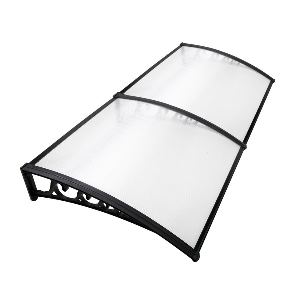 Window Awning Door Canopy 1mx2m Transparent - Home & Garden > Shading > Awnings - Rivercity House & Home Co. (ABN 18 642 972 209) - Affordable Modern Furniture Australia