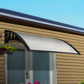 1m x 2m Window and Door Awning Canopy - Transparent