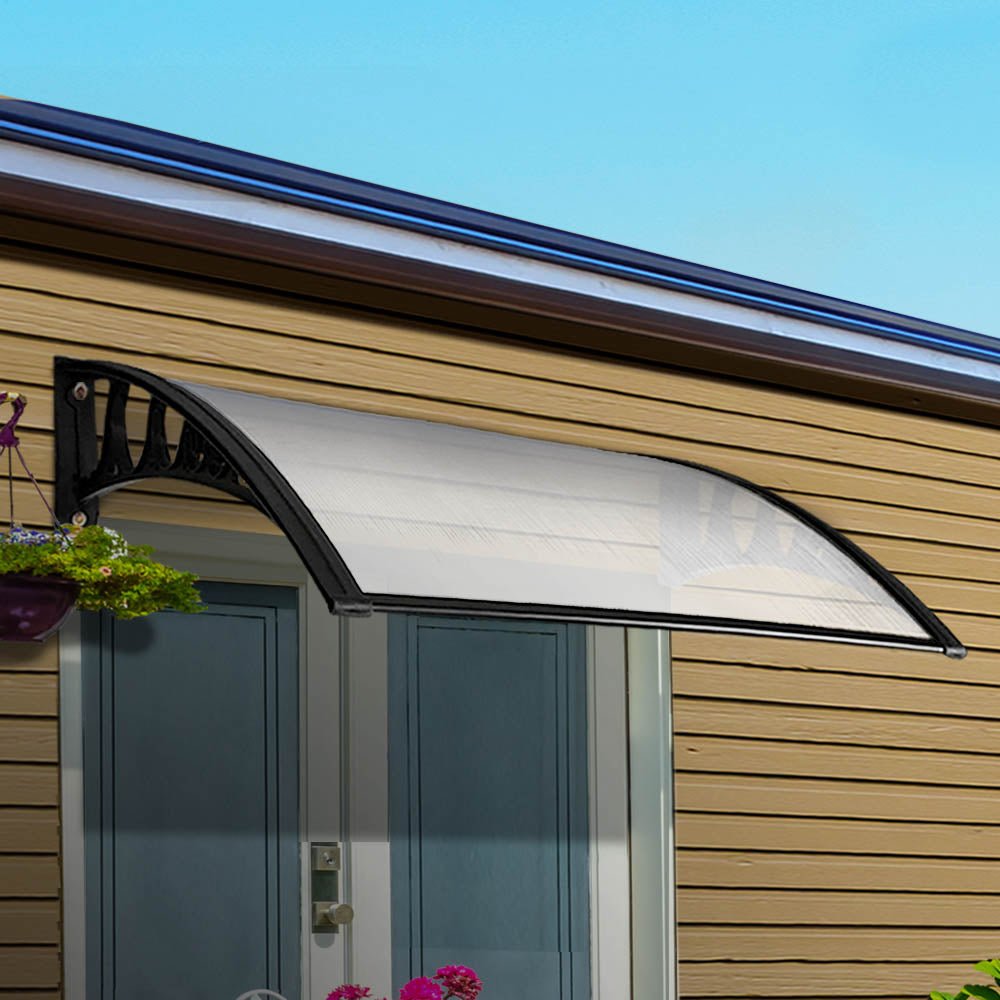 Window Awning Door Canopy 1mx2m Transparent - Home & Garden > Shading > Awnings - Rivercity House & Home Co. (ABN 18 642 972 209) - Affordable Modern Furniture Australia
