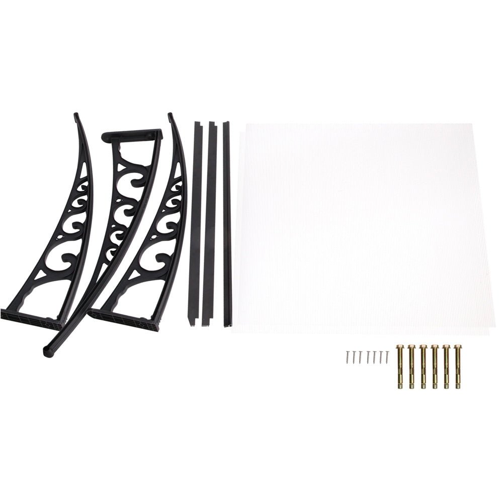 Window Awning Door Canopy 1mx2m Transparent - Home & Garden > Shading > Awnings - Rivercity House & Home Co. (ABN 18 642 972 209) - Affordable Modern Furniture Australia