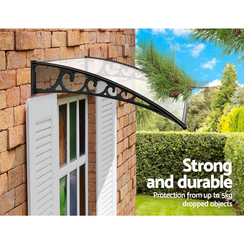 Window Door Awning 1mx1.2m Transparent - Home & Garden > Shading > Awnings - Rivercity House & Home Co. (ABN 18 642 972 209) - Affordable Modern Furniture Australia