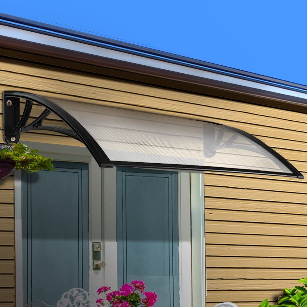 Window Door Awning 1mx1.5m Transparent - Home & Garden > Shading > Awnings - Rivercity House & Home Co. (ABN 18 642 972 209) - Affordable Modern Furniture Australia