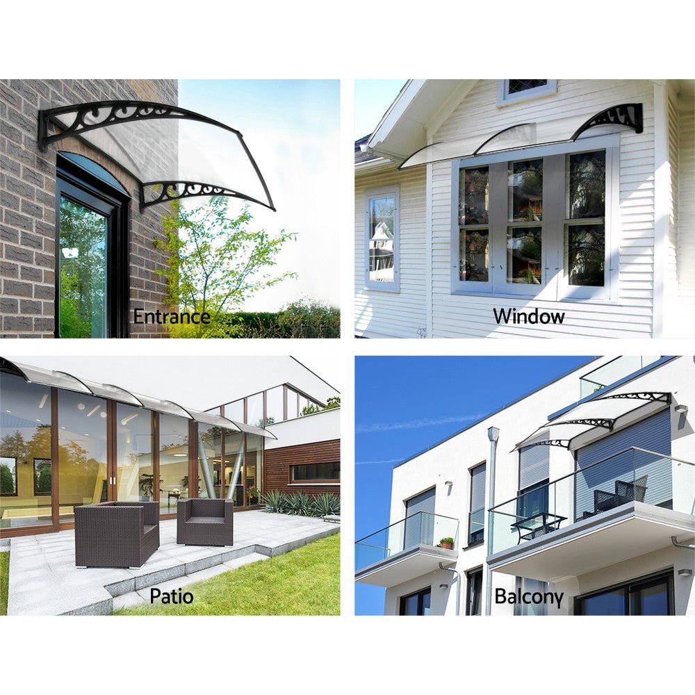 Window Door Awning 1mx1m Transparent Panel - Home & Garden > Shading > Awnings - Rivercity House & Home Co. (ABN 18 642 972 209) - Affordable Modern Furniture Australia