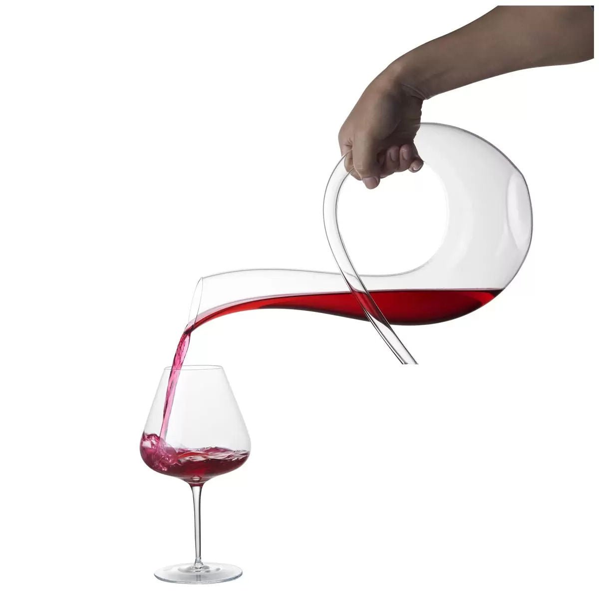 Wine Decanter 1.2L Swan-Shaped Mouth Blown Handcrafted - Furniture > Dining > Wine Racks - Rivercity House & Home Co. (ABN 18 642 972 209) - Affordable Modern Furniture Australia