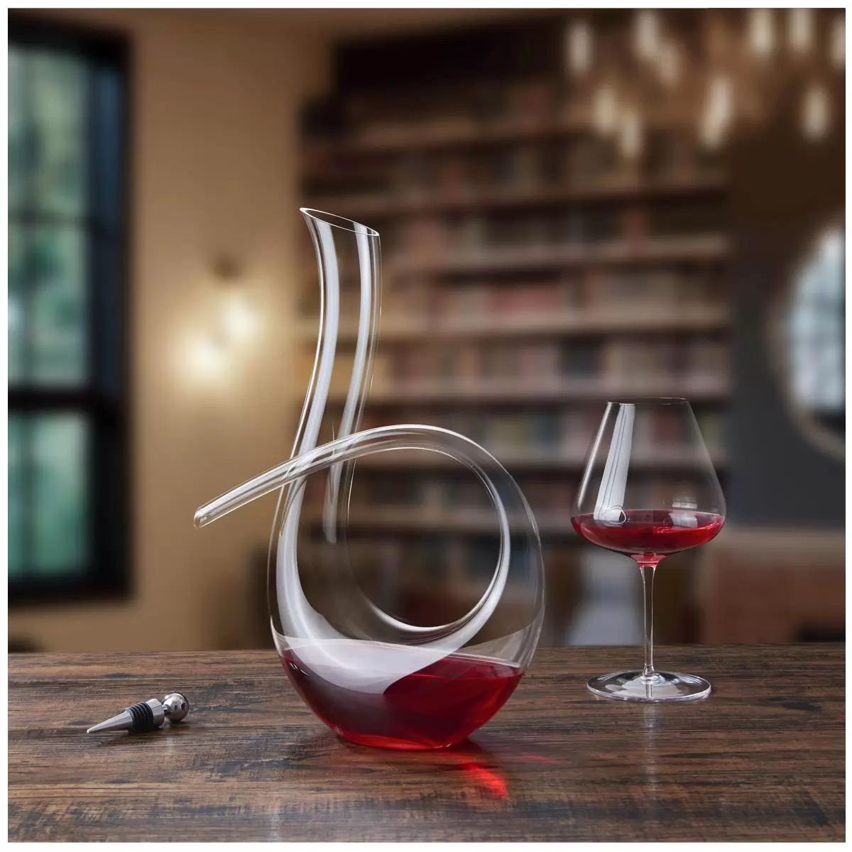 Wine Decanter 1.2L Swan-Shaped Mouth Blown Handcrafted - Furniture > Dining > Wine Racks - Rivercity House & Home Co. (ABN 18 642 972 209) - Affordable Modern Furniture Australia
