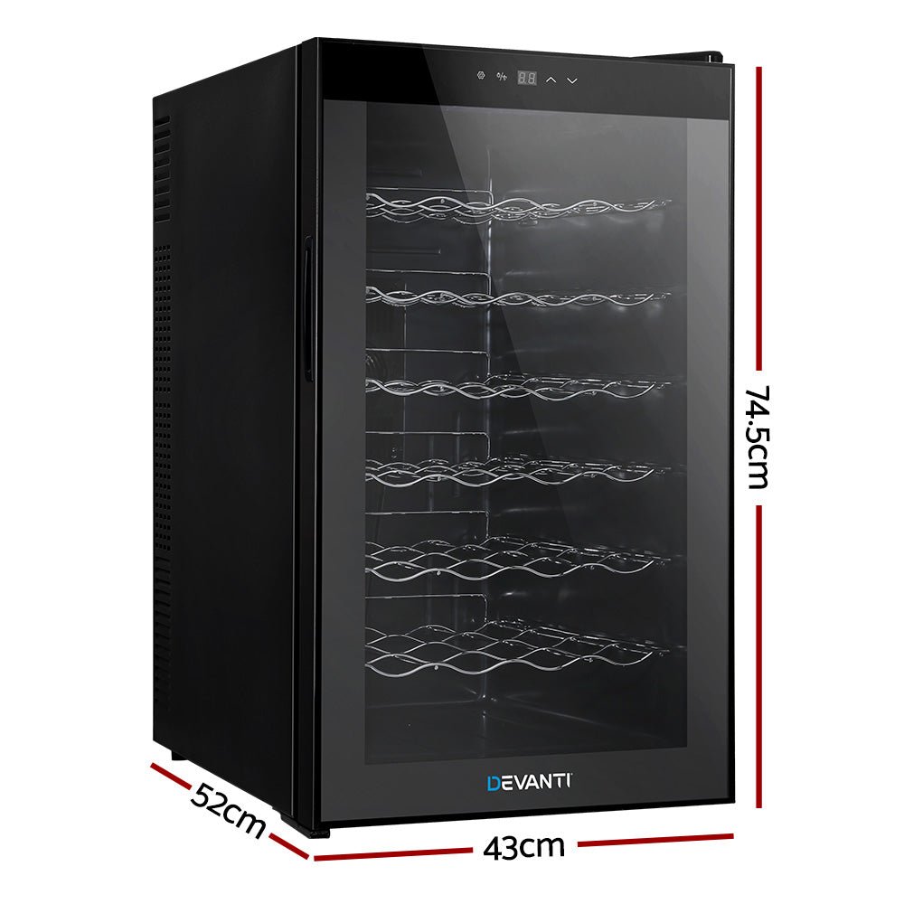 Wine Fridge Cooler 28 Bottles - Appliances > Fridges & Freezers > Wine Fridges - Rivercity House & Home Co. (ABN 18 642 972 209) - Affordable Modern Furniture Australia