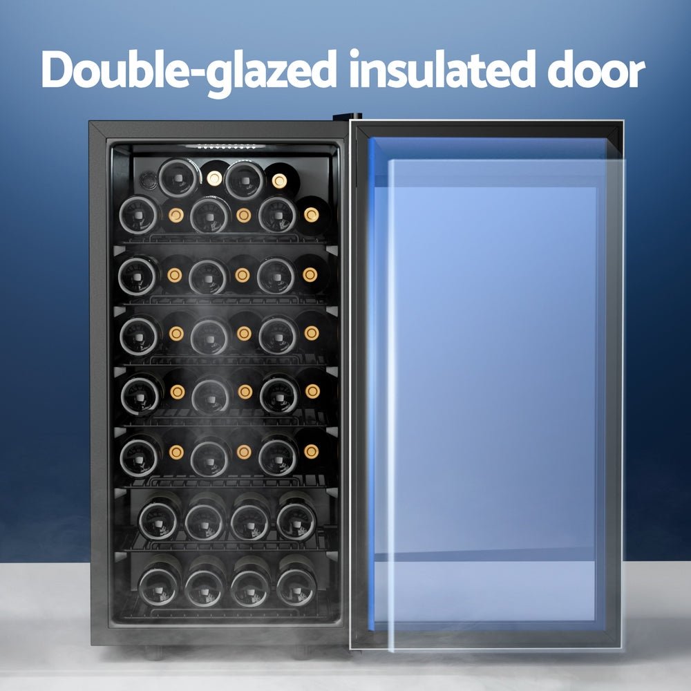 Wine Fridge Cooler 42 Bottles - Appliances > Fridges & Freezers > Wine Fridges - Rivercity House & Home Co. (ABN 18 642 972 209) - Affordable Modern Furniture Australia