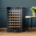 51 Bottle Wine Fridge Cooler with Touch Control - Black