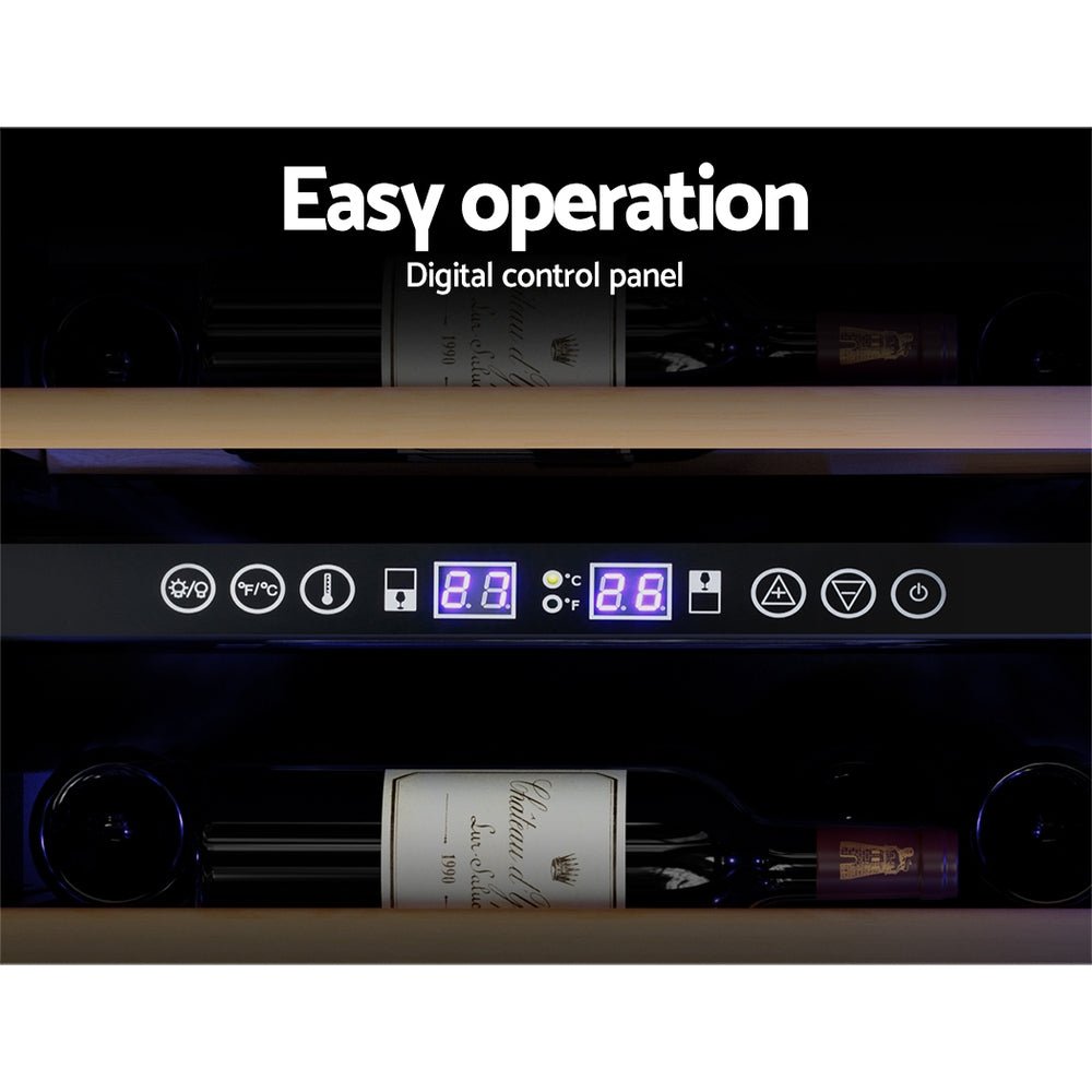 Wine Fridge Cooler Dual Zone 128 Bottles - Appliances > Fridges & Freezers > Wine Fridges - Rivercity House & Home Co. (ABN 18 642 972 209) - Affordable Modern Furniture Australia
