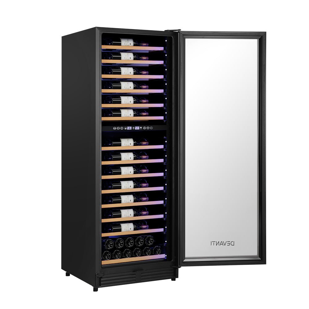 Wine Fridge Cooler Dual Zone 128 Bottles - Appliances > Fridges & Freezers > Wine Fridges - Rivercity House & Home Co. (ABN 18 642 972 209) - Affordable Modern Furniture Australia