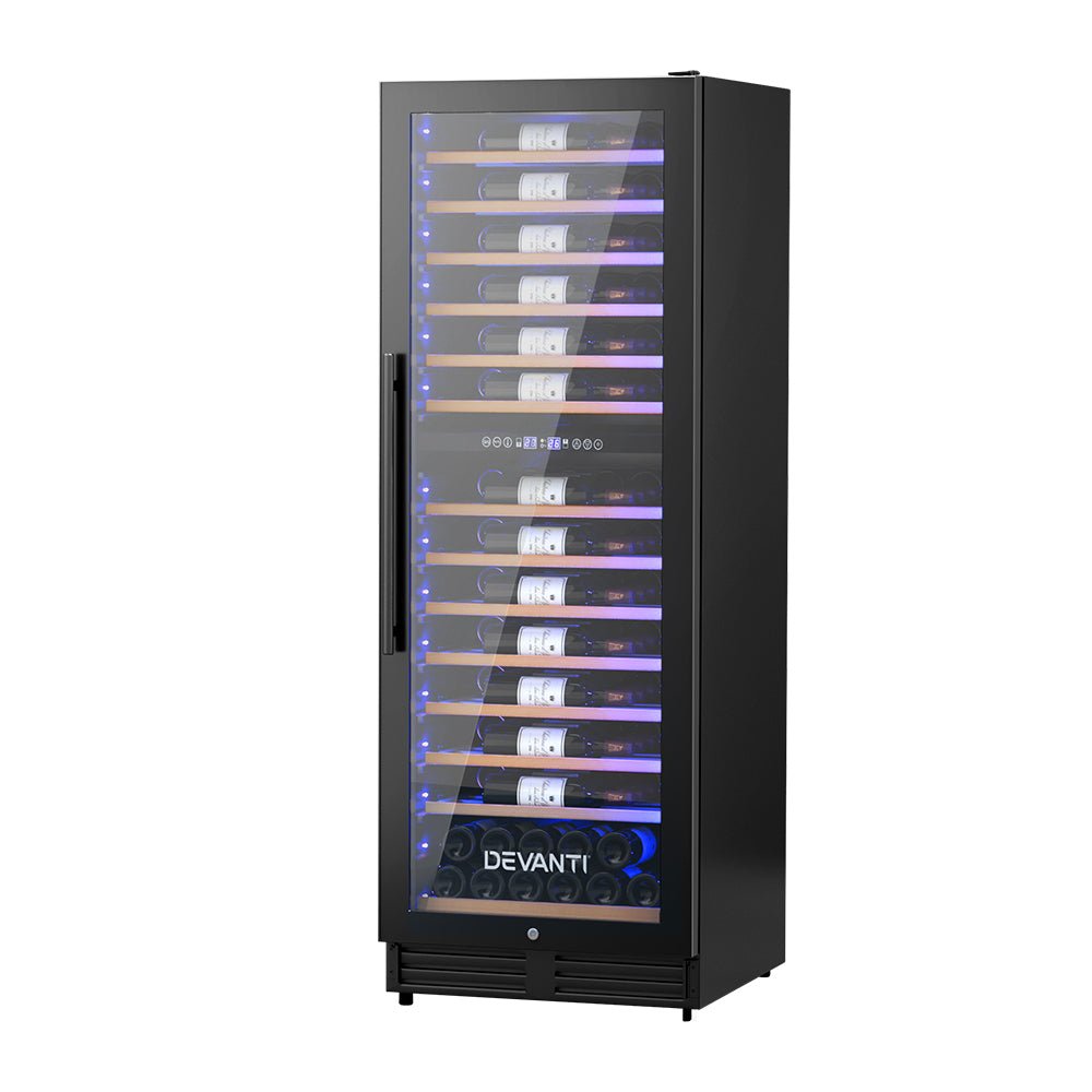 Wine Fridge Cooler Dual Zone 128 Bottles - Appliances > Fridges & Freezers > Wine Fridges - Rivercity House & Home Co. (ABN 18 642 972 209) - Affordable Modern Furniture Australia