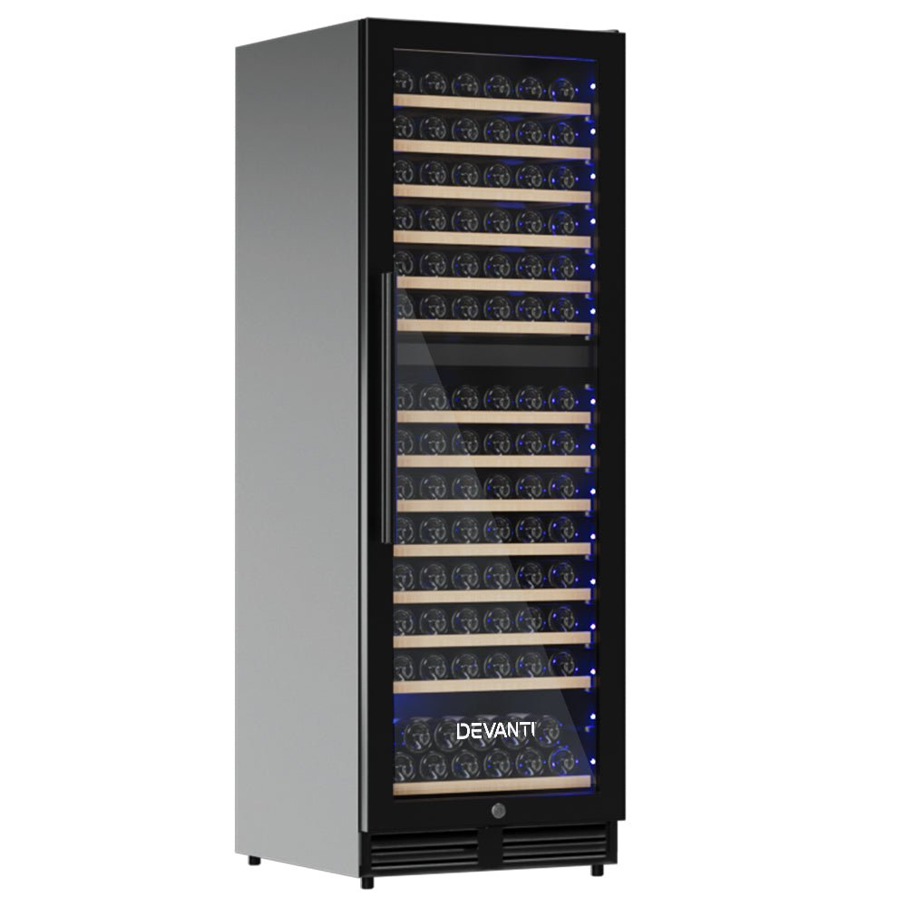 Wine Fridge Cooler Dual Zone 154 Bottles - Appliances > Fridges & Freezers > Wine Fridges - Rivercity House & Home Co. (ABN 18 642 972 209) - Affordable Modern Furniture Australia