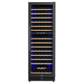 Dual Zone Wine Fridge Cooler 154 Bottles - Black