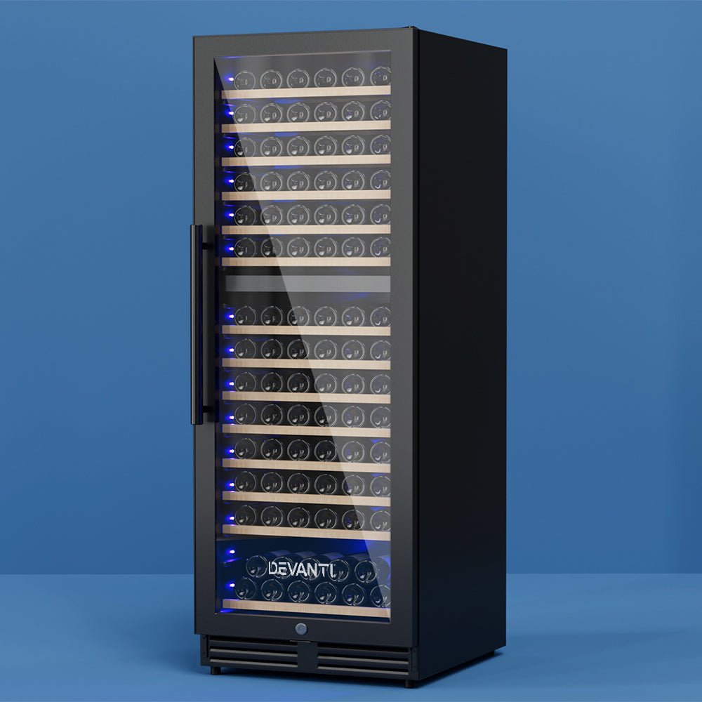 Wine Fridge Cooler Dual Zone 154 Bottles - Appliances > Fridges & Freezers > Wine Fridges - Rivercity House & Home Co. (ABN 18 642 972 209) - Affordable Modern Furniture Australia