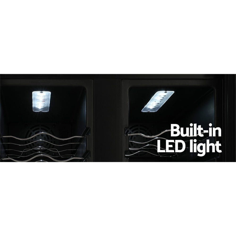 Wine Fridge Cooler Dual Zone 24 Bottles - Appliances > Fridges & Freezers > Wine Fridges - Rivercity House & Home Co. (ABN 18 642 972 209) - Affordable Modern Furniture Australia