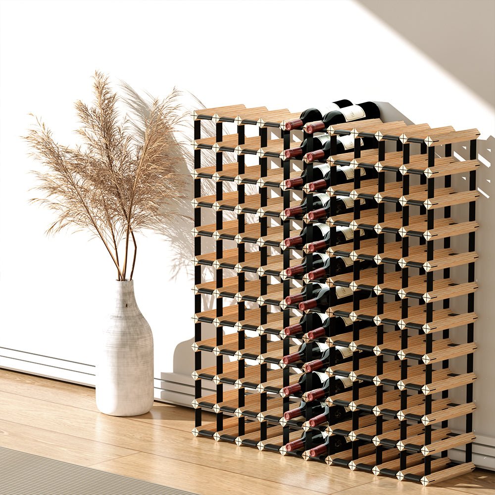 Wine Rack 120 Bottle - Furniture > Dining > Wine Racks - Rivercity House & Home Co. (ABN 18 642 972 209) - Affordable Modern Furniture Australia