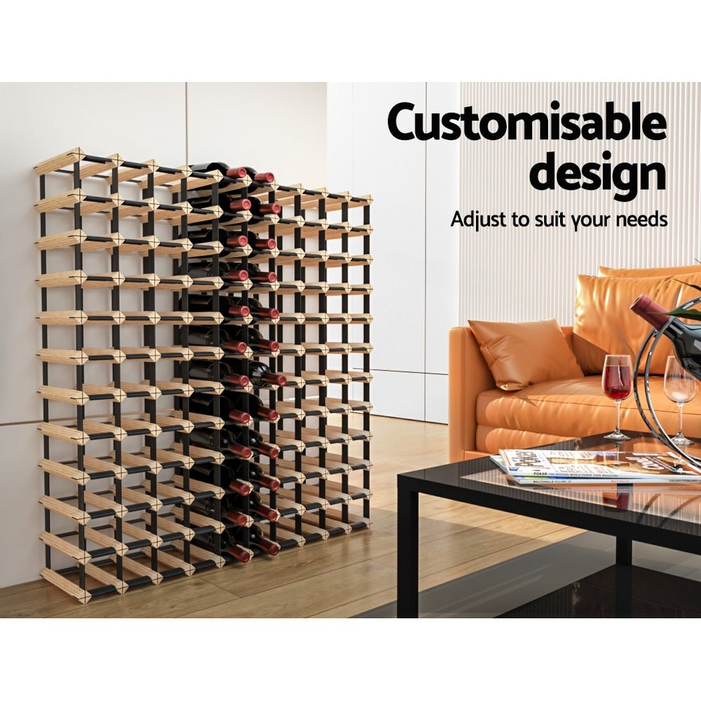 Wine Rack 120 Bottle - Furniture > Dining > Wine Racks - Rivercity House & Home Co. (ABN 18 642 972 209) - Affordable Modern Furniture Australia