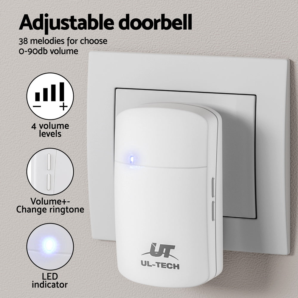 Wireless Doorbell Plugin Receiver - Home & Garden > Home & Garden Others - Rivercity House & Home Co. (ABN 18 642 972 209) - Affordable Modern Furniture Australia