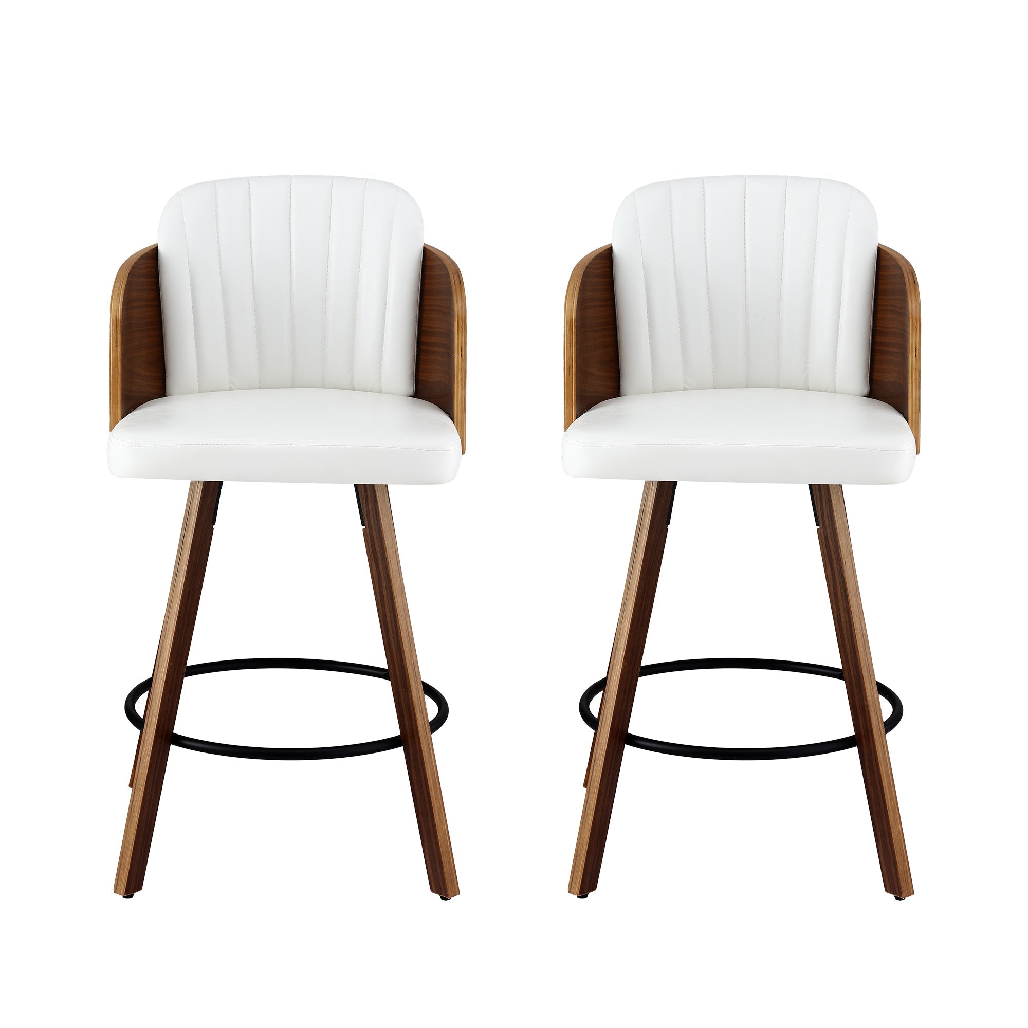 Wooden Bar Stools Swivel Kitchen Counter Stool Chair 58cm Seat Height - Furniture > Bar Stools & Chairs > Table & Bar Stools - Rivercity House & Home Co. (ABN 18 642 972 209) - Affordable Modern Furniture Australia