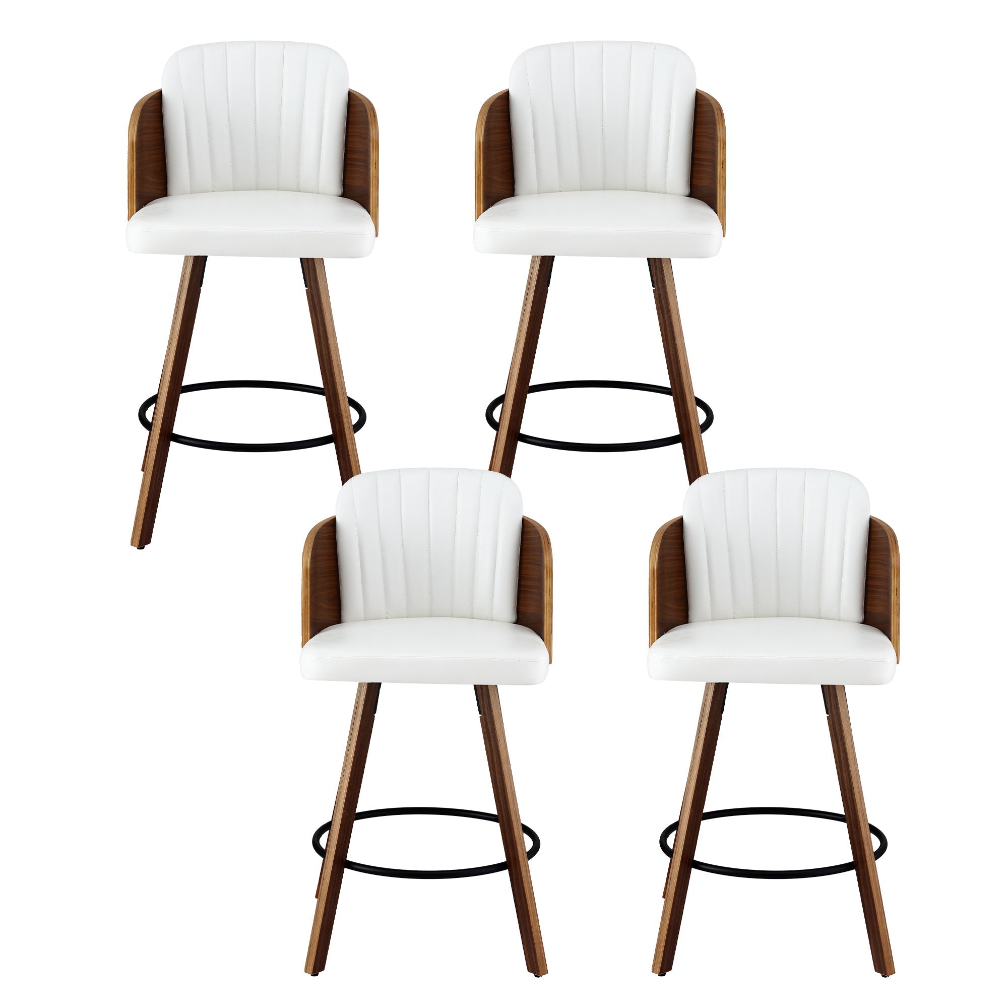 Wooden Bar Stools Swivel Kitchen Counter Stool Chair 58cm Seat Height - Furniture > Bar Stools & Chairs > Table & Bar Stools - Rivercity House & Home Co. (ABN 18 642 972 209) - Affordable Modern Furniture Australia