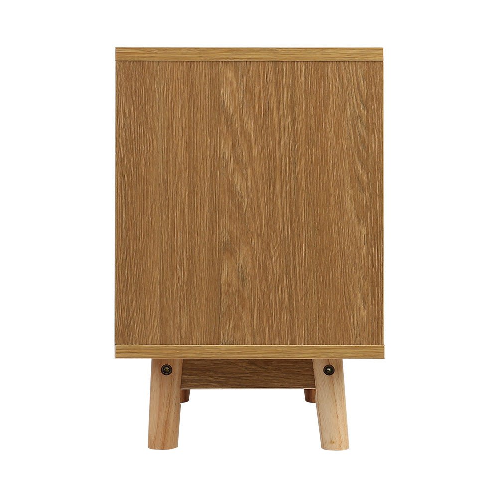 Wooden Bedside Table - Rivercity House & Home Co. (ABN 18 642 972 209) - Affordable Modern Furniture Australia