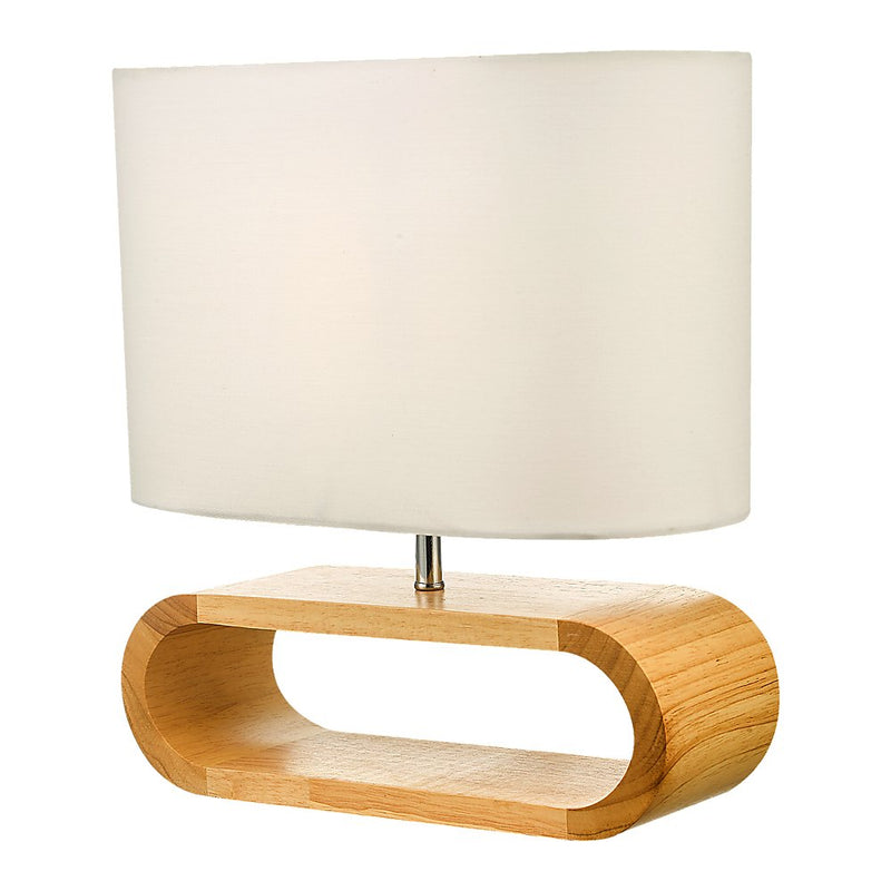 Wooden Modern Table Lamp Timber Bedside Lighting Desk Reading Light Brown White - Rivercity House & Home Co. (ABN 18 642 972 209) - Affordable Modern Furniture Australia