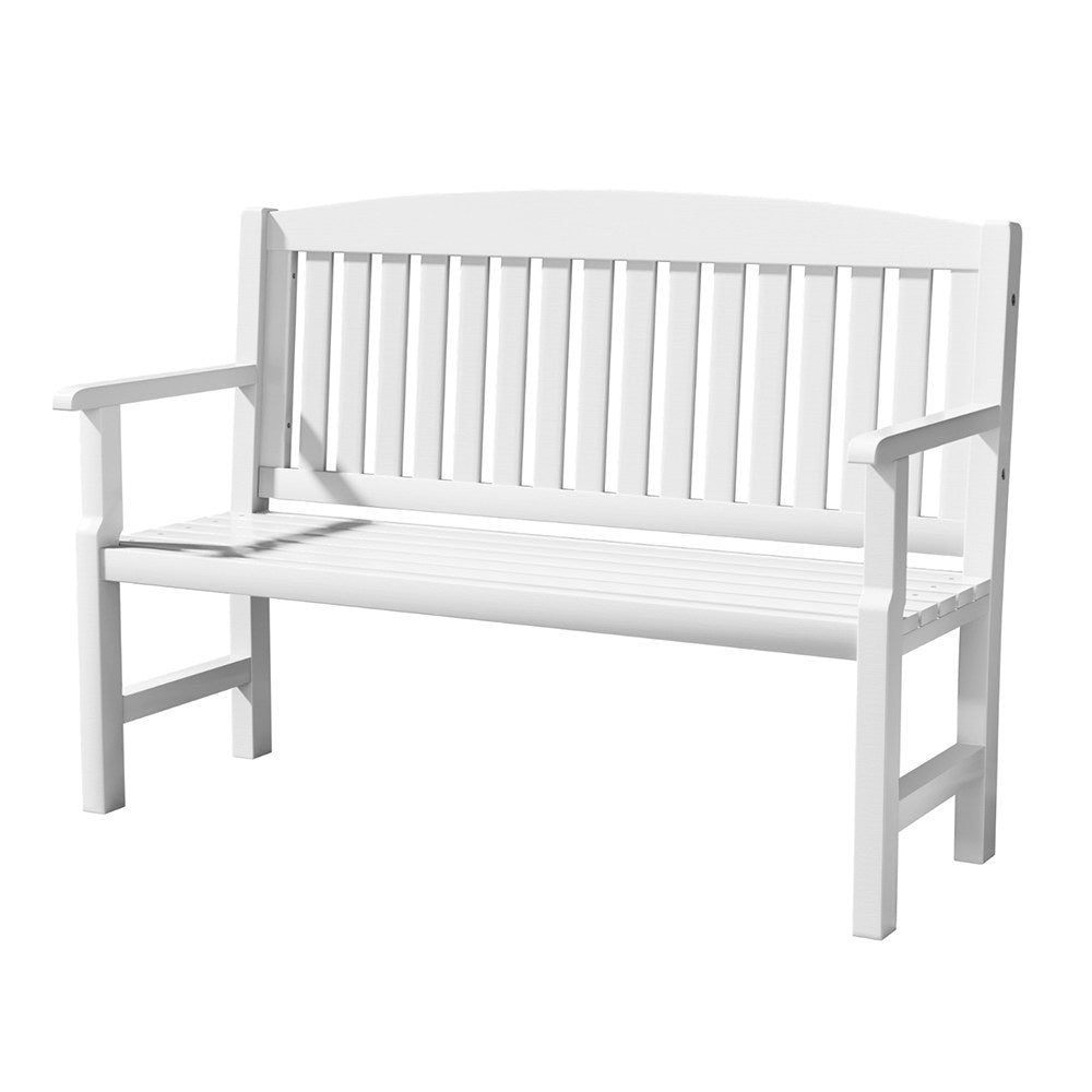 Wooden Outdoor Garden Bench Seat White - Furniture > Outdoor - Rivercity House & Home Co. (ABN 18 642 972 209) - Affordable Modern Furniture Australia