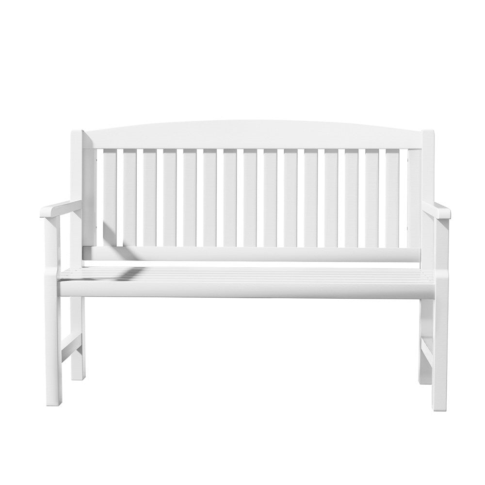 Wooden Outdoor Garden Bench Seat White - Furniture > Outdoor - Rivercity House & Home Co. (ABN 18 642 972 209) - Affordable Modern Furniture Australia