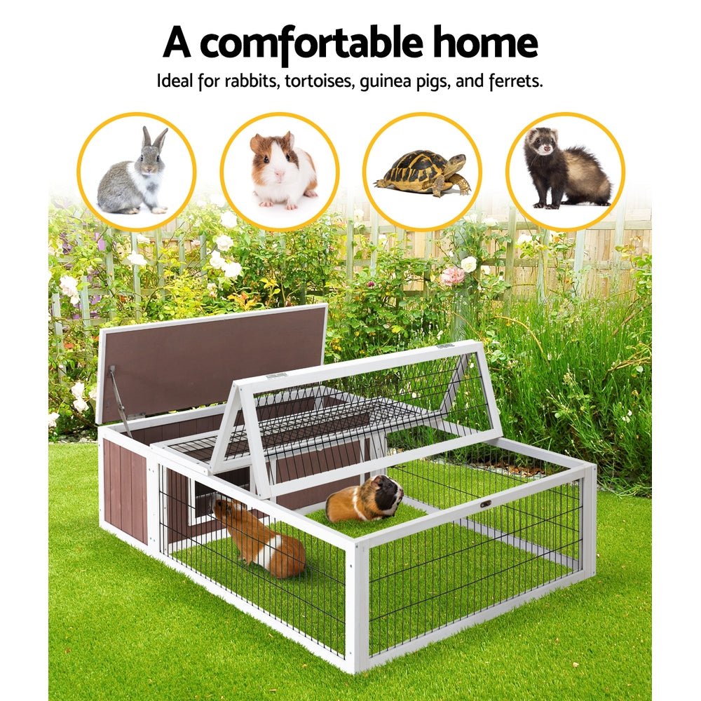 Wooden Rabbit Hutch Chicken Coop Run Cage Habitat House Outdoor Large - Home & Garden > Shading - Rivercity House & Home Co. (ABN 18 642 972 209) - Affordable Modern Furniture Australia
