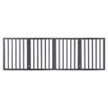 Wooden Retractable Pet Gate Dog Fence 600x3mm - Grey
