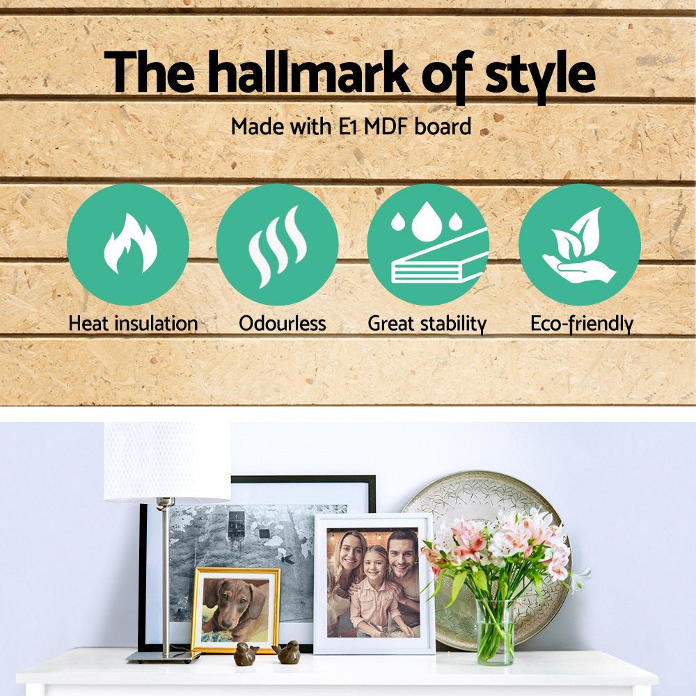 Wooden Storage Console Table - White - Furniture > Living Room - Rivercity House & Home Co. (ABN 18 642 972 209) - Affordable Modern Furniture Australia