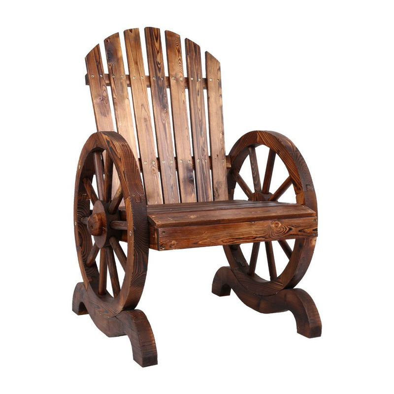 Wooden Wagon Chair Outdoor - Furniture - Rivercity House & Home Co. (ABN 18 642 972 209) - Affordable Modern Furniture Australia