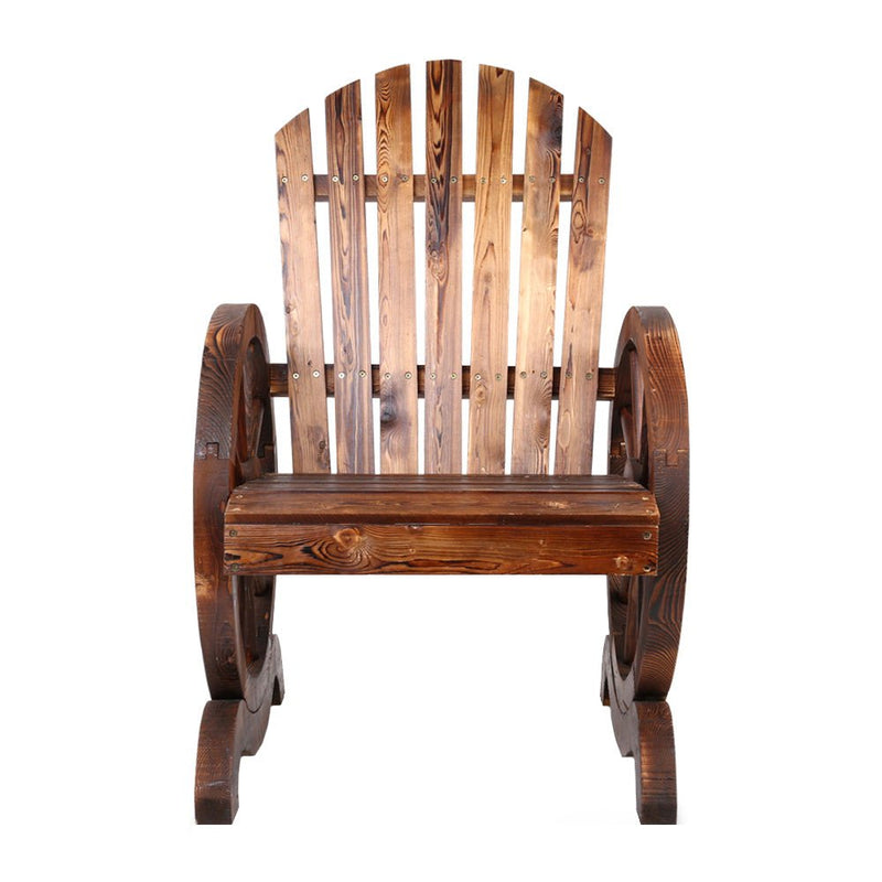 Wooden Wagon Chair Outdoor - Furniture - Rivercity House & Home Co. (ABN 18 642 972 209) - Affordable Modern Furniture Australia