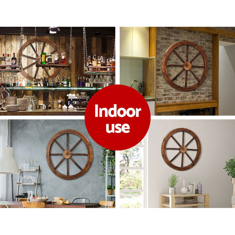 Wooden Wagon Wheel - Rivercity House & Home Co. (ABN 18 642 972 209) - Affordable Modern Furniture Australia