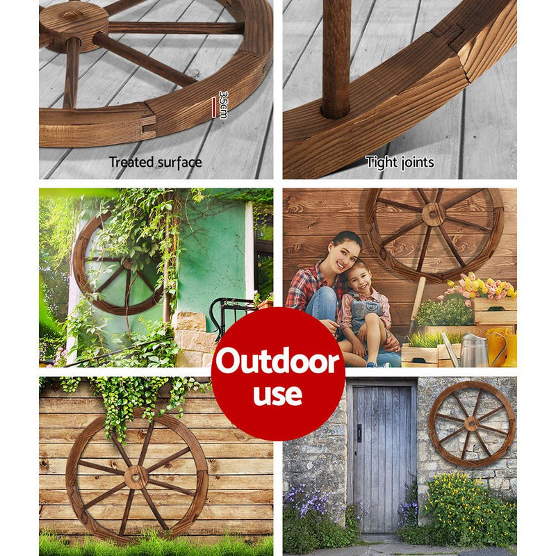 Wooden Wagon Wheel - Rivercity House & Home Co. (ABN 18 642 972 209) - Affordable Modern Furniture Australia