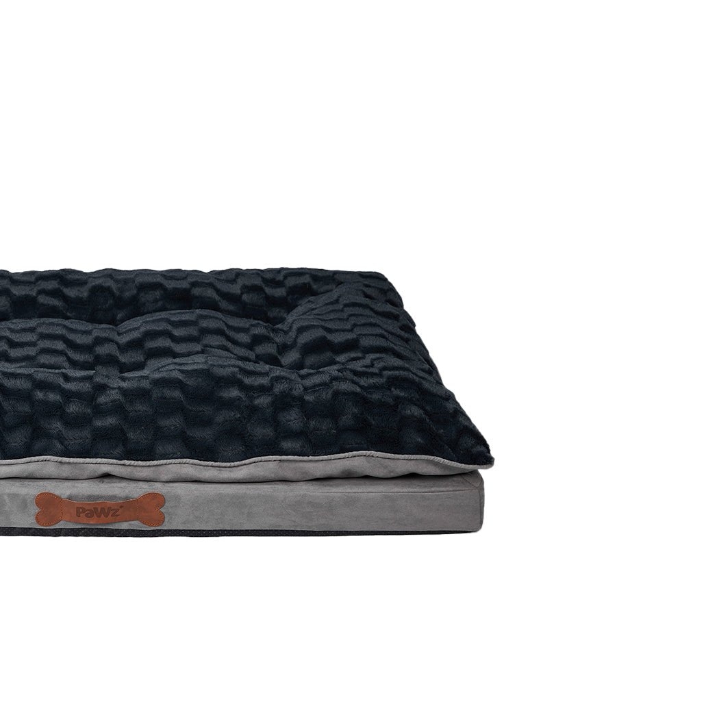 XL Dog Calming Plush Memory Foam Bed - Grey - Rivercity House & Home Co. (ABN 18 642 972 209) - Affordable Modern Furniture Australia