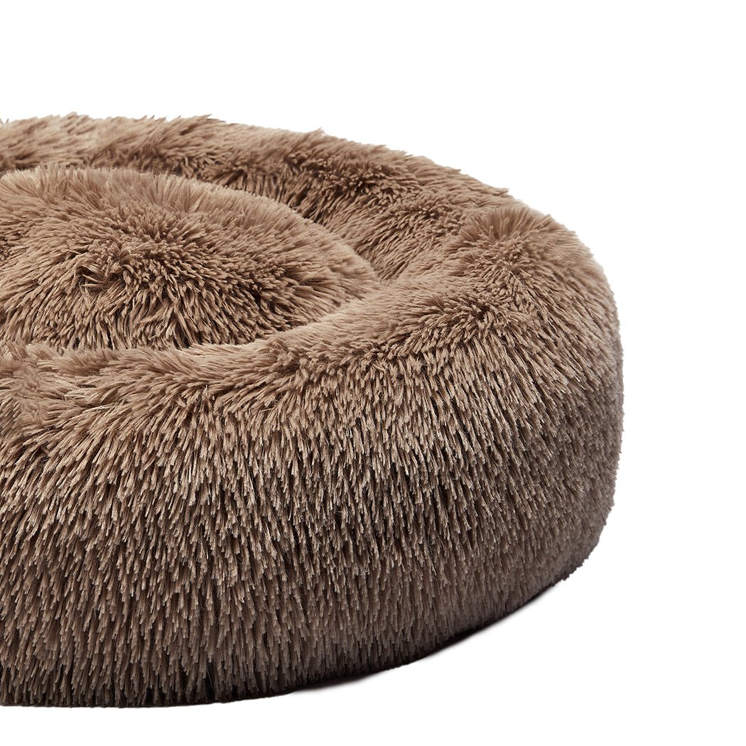 XL Donut Dog Bed Mattress with Non - Slip Bottom - Brown - Rivercity House & Home Co. (ABN 18 642 972 209) - Affordable Modern Furniture Australia