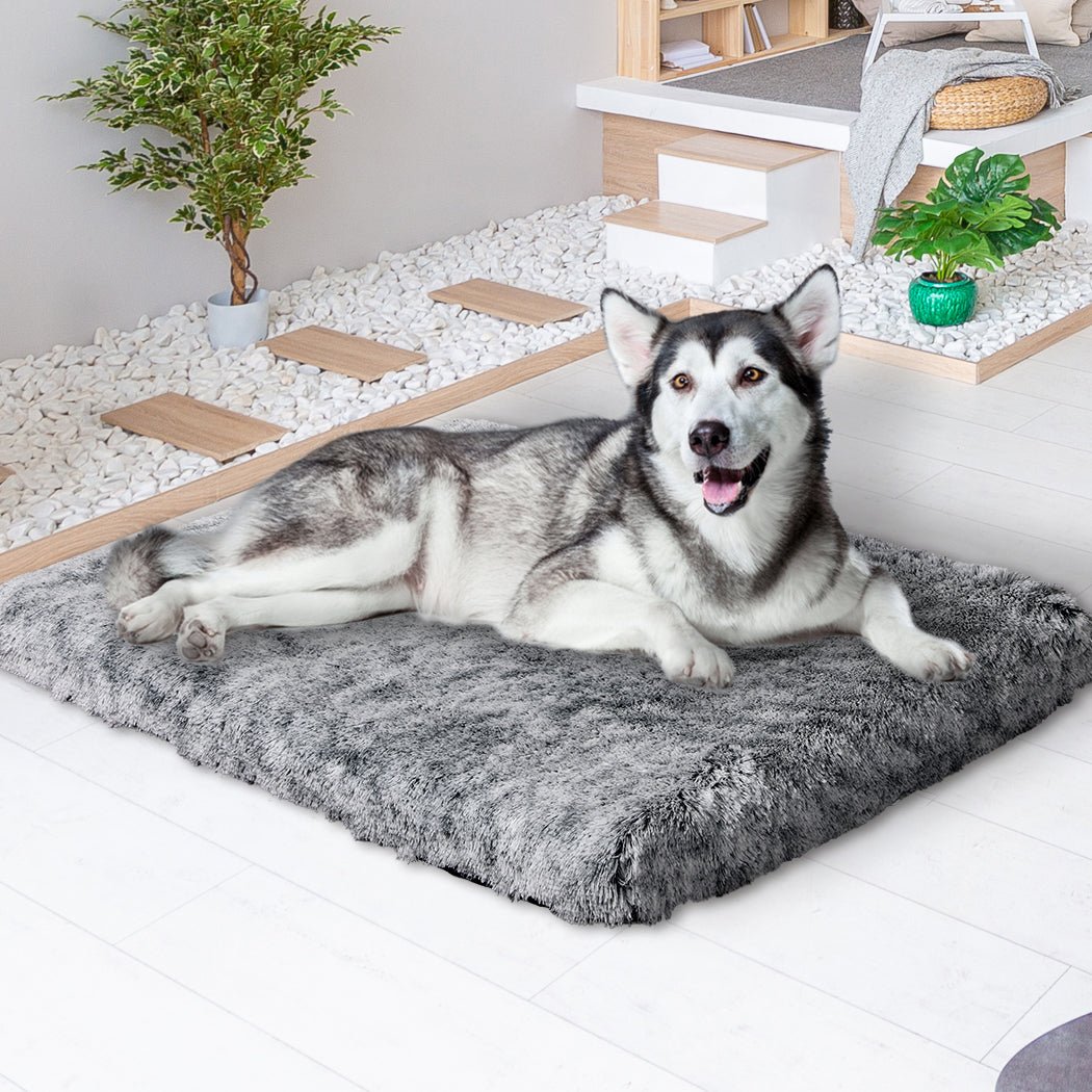XL Memory Foam Calming Dog Mat Bed - Charcoal - Rivercity House & Home Co. (ABN 18 642 972 209) - Affordable Modern Furniture Australia
