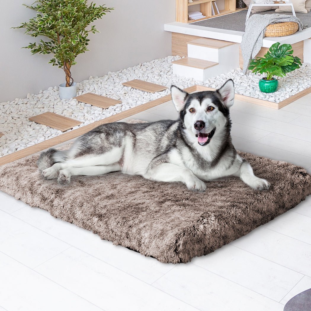 XL Memory Foam Dog Calming Bed Mat - Coffee - Rivercity House & Home Co. (ABN 18 642 972 209) - Affordable Modern Furniture Australia