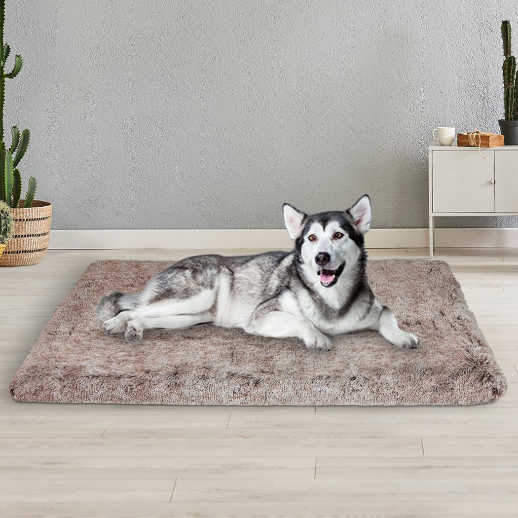 XL Memory Foam Dog Calming Bed Mat - Coffee - Rivercity House & Home Co. (ABN 18 642 972 209) - Affordable Modern Furniture Australia